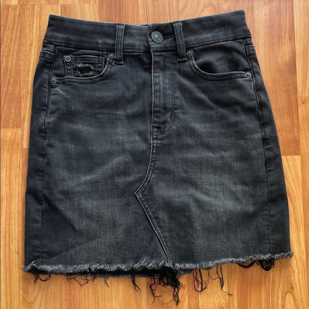 American Eagle Outfitters Charcoal Mini Skirt